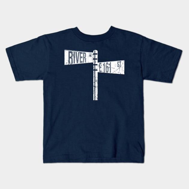 161st and River Outline Kids T-Shirt by PopCultureShirts